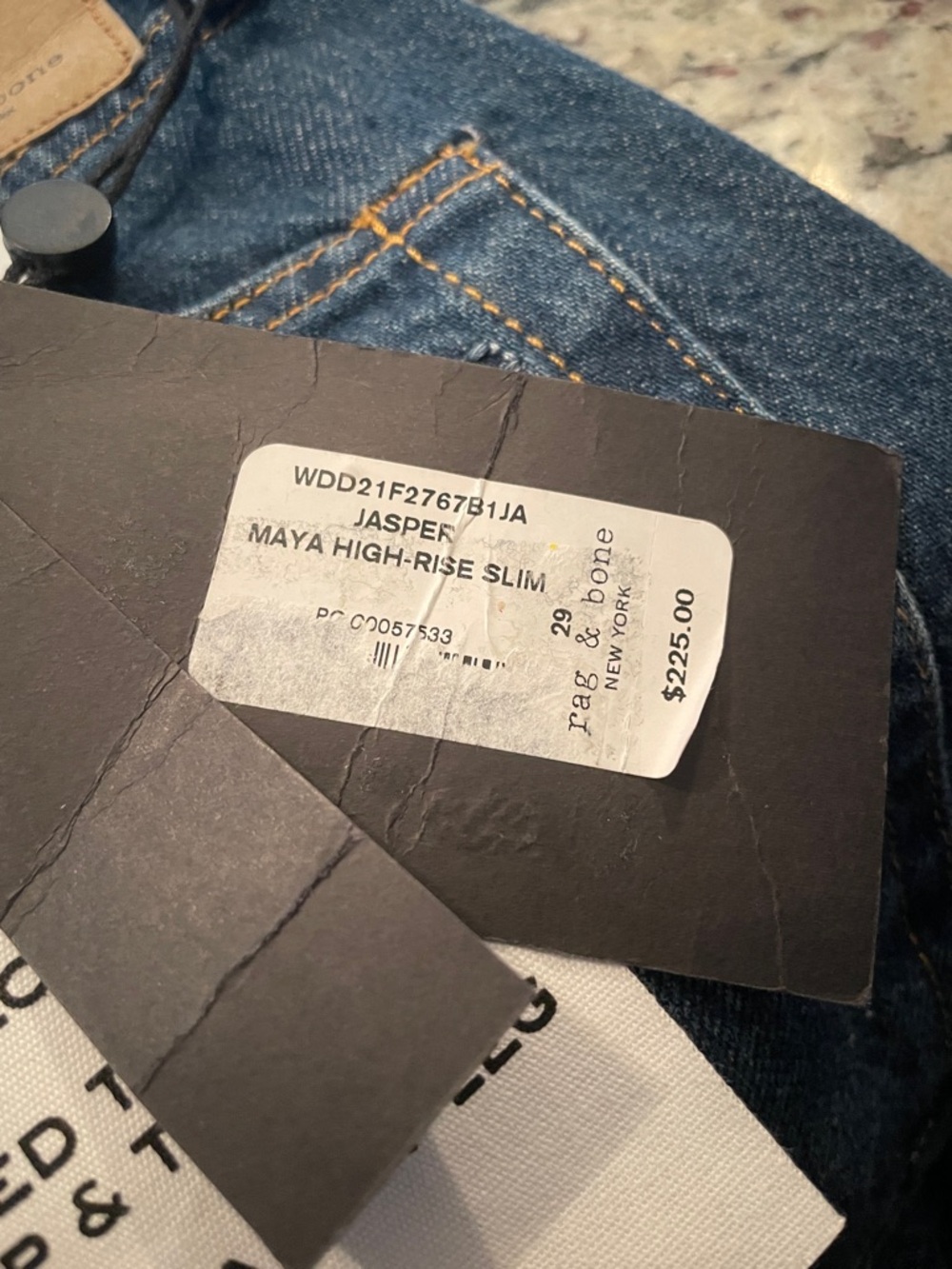 rag & bone nwt Maya high-rise slim (tall) - Picture 4 of 4